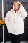 Shrouded in Sherpa Coat in White*