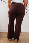 Sienna High Rise Control Top Flare Jeans in Espresso**