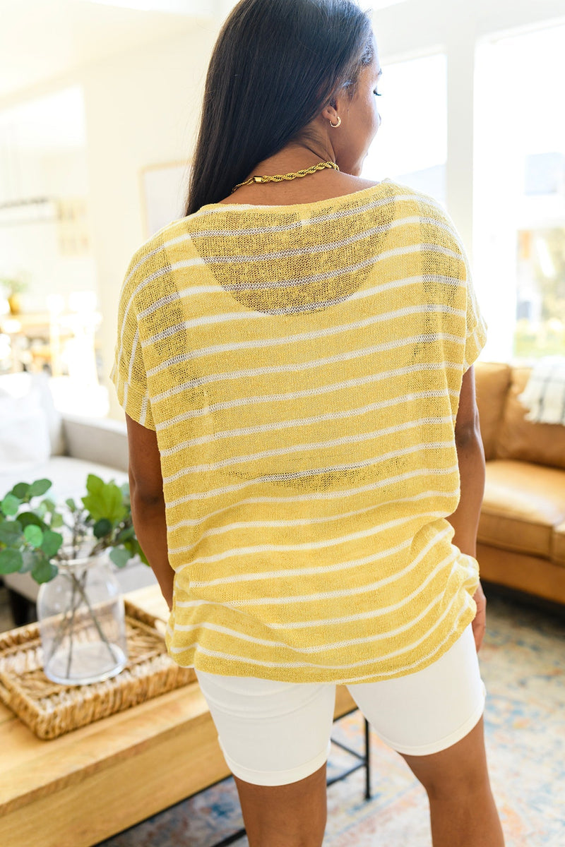 Simply Sweet Striped Top Womens