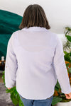 Skies The Limit Button Up In Lavender Blue Womens