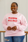 Sleigh All Day Sweatshirt In Pink Womens