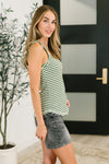 Snaccident Waiting to Happen Scooped Neck Tank in Green