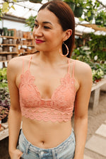 So This Is Love Bralette In Coral Haze Womens