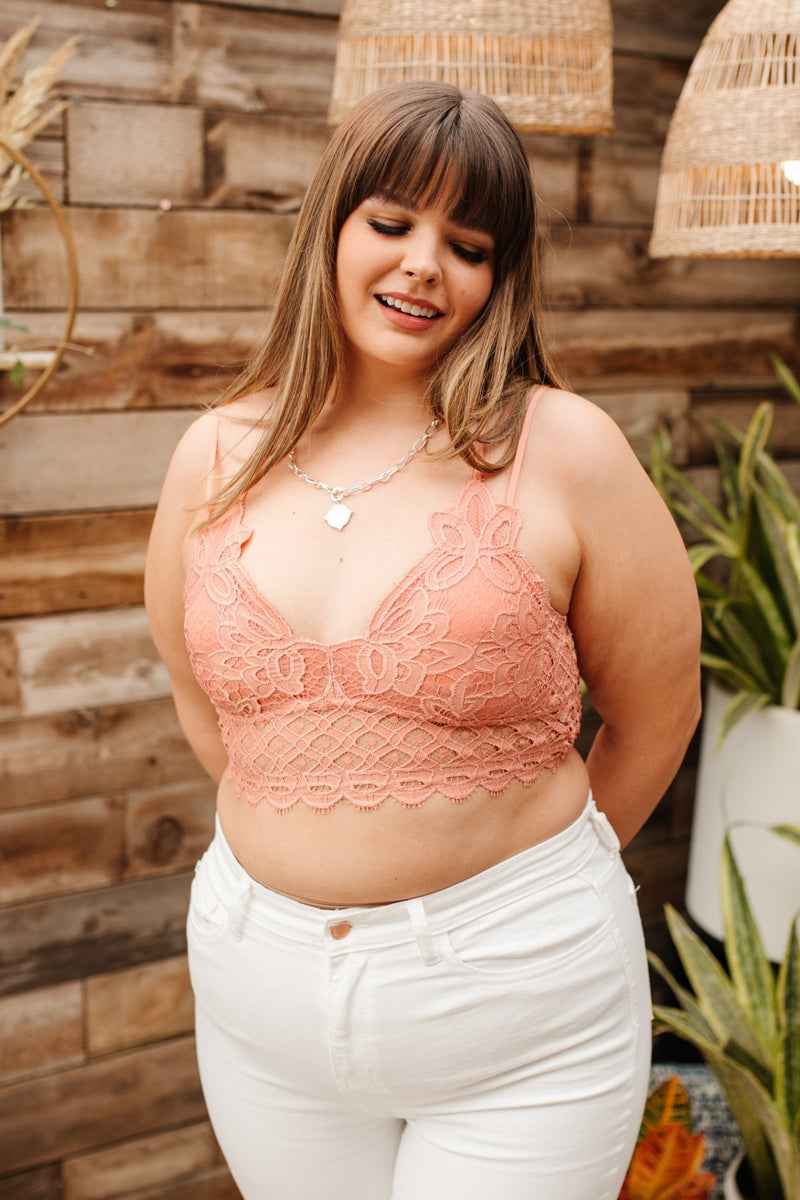 So This Is Love Bralette In Coral Haze Womens