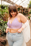 So This Is Love Bralette In Lavender Womens