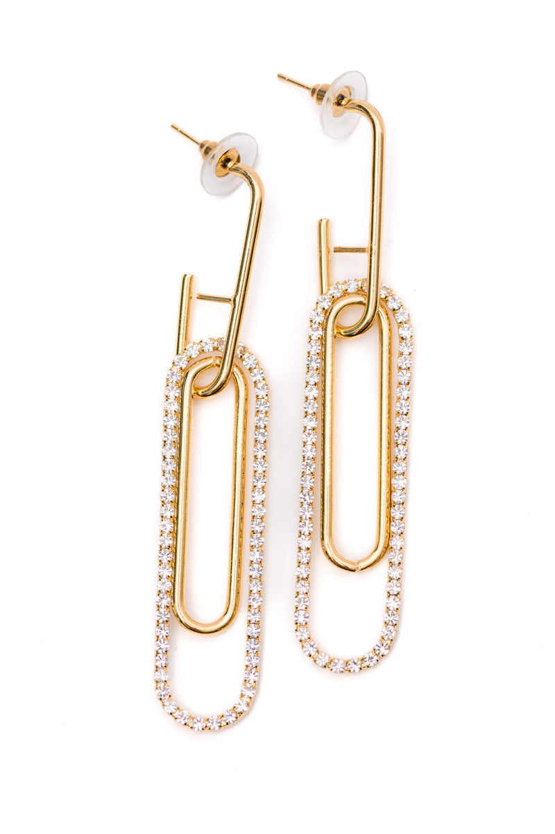 Sonia Link Earrings In Gold