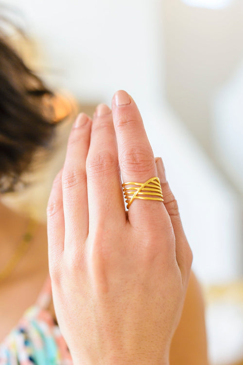 Spin Me Up Gold Ring Womens