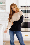 Split Decision Color Block Cargo Sleeve Top