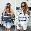 Summer Striped Easy Does It Pullover in Two Colors