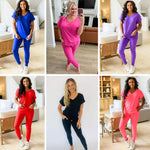 Krisie V-Neck Lounge Set in Six Colors