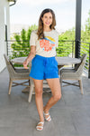 Start The Day Shorts In Blue Womens