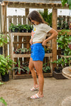 Start The Day Shorts In Blue Womens