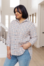 Stay Cool Plaid Shirt In Gray Womens