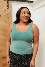 Stay Easy Tank In Aqua Womens