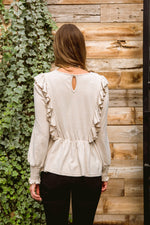 Sweet Confession Top In Seashell Womens