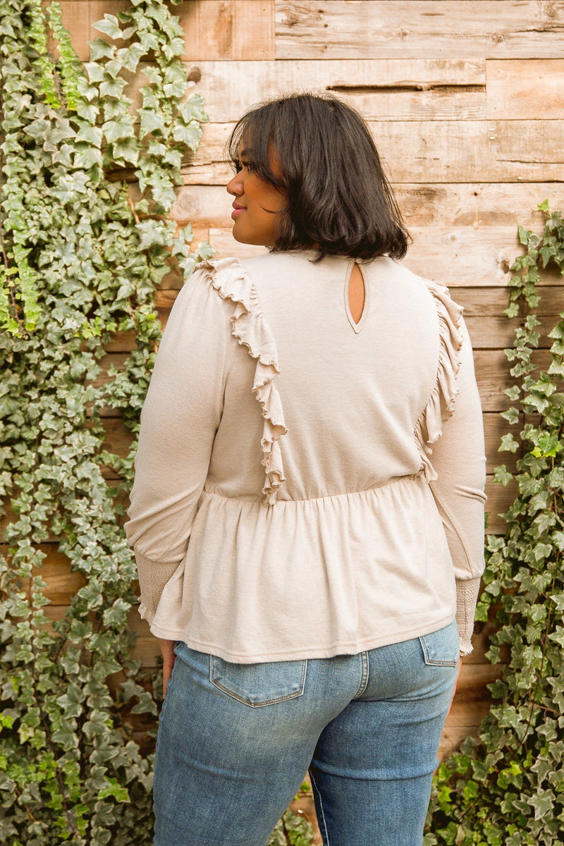 Sweet Confession Top In Seashell Womens