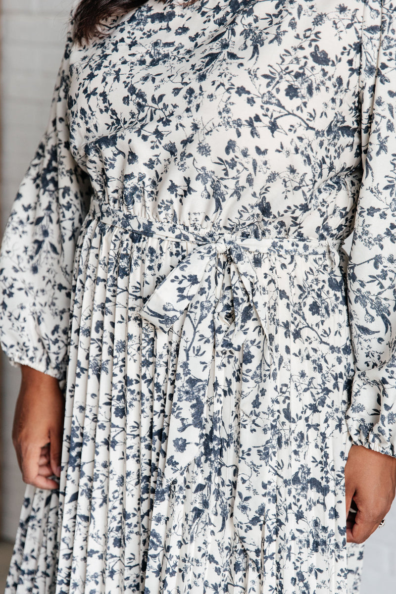 pleated tea dress Ladivine CD242S - Tea-Length Chiffon A-Line Dress