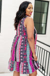 That's So Boho Mixed Print Sleeveless Dress*