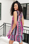 That's So Boho Mixed Print Sleeveless Dress*