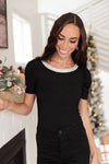 Doorbuster The Bling You Need Top In Black Womens