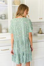 The Way Back Dress In Sage Womens
