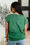 Top That Mineral Wash Tee in Classic Blue