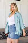 Unwavering Confidence Blouse In Light Blue Womens