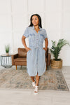 Wait For It Denim Shirtdress Womens