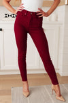 Wanda High Rise Control Top Skinny Jeans Scarlet**