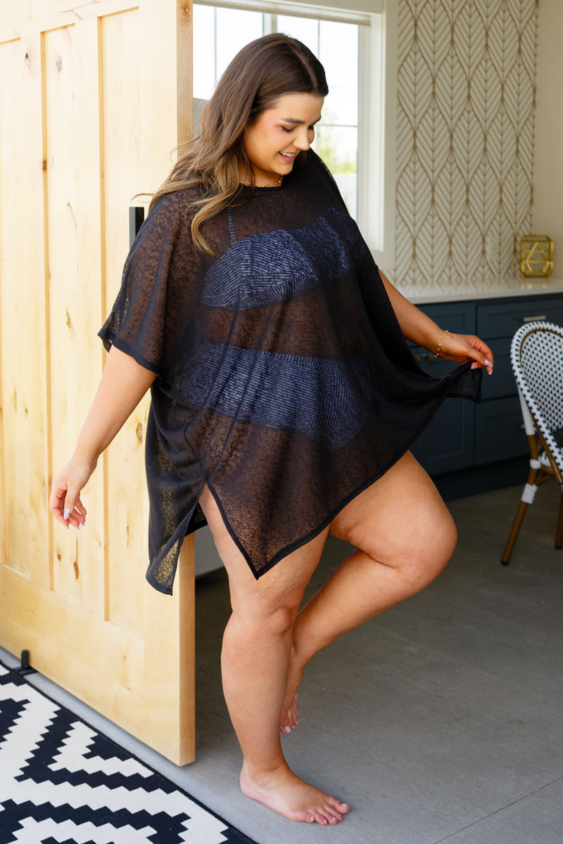 Warm Days Cool Nights Top In Black Womens