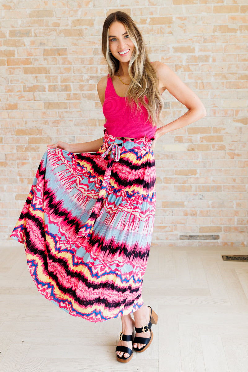 Watch Me Twirl Abstract Skirt