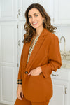 What I Want Classic Blazer In Toffee Womens