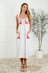 Whispering Petals Scoop Neck Dress