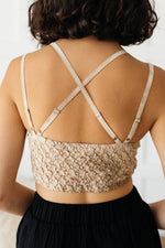 Live In Lace Bralette In Taupe Womens