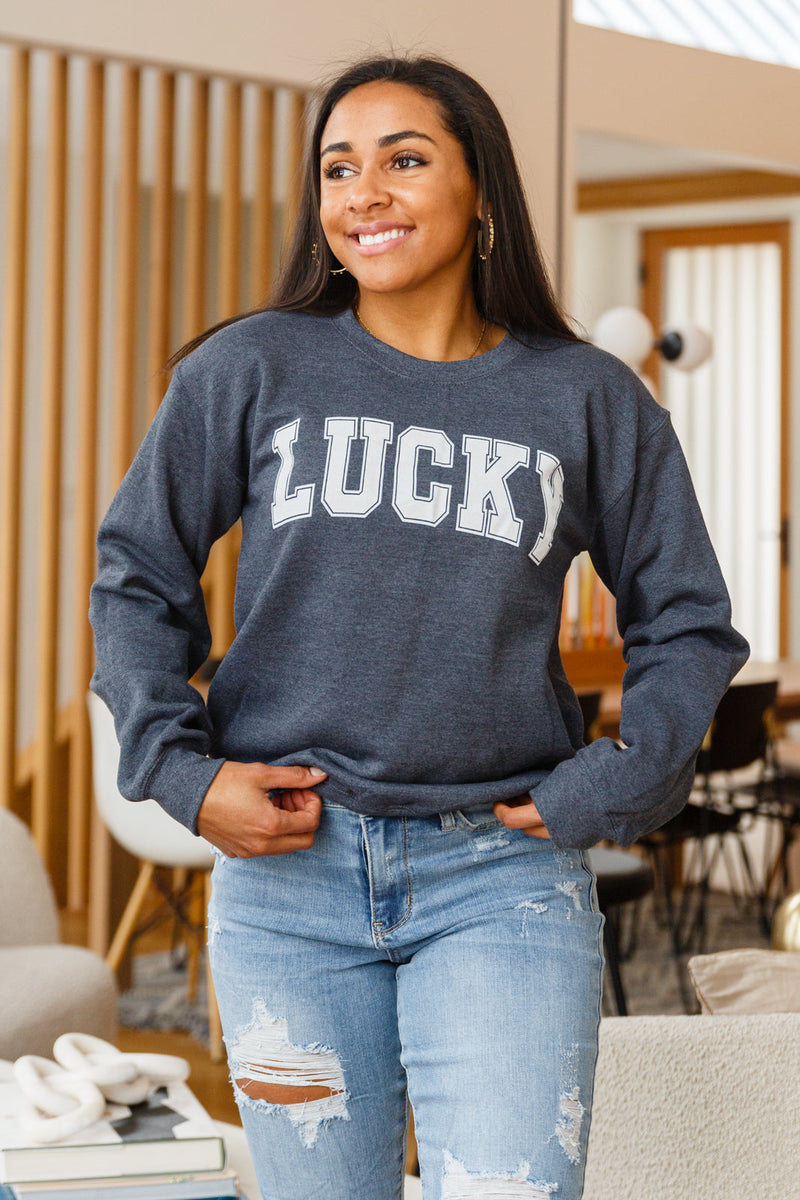 Your Lucky Crew Neck Sweater Womens