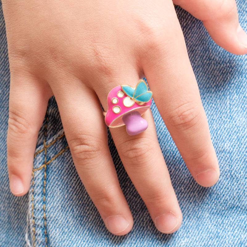 Girl Nation - Mushroom Meadow Adjustable Ring with Gift Box