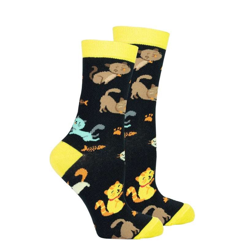 Women's Kittens Crew Socks