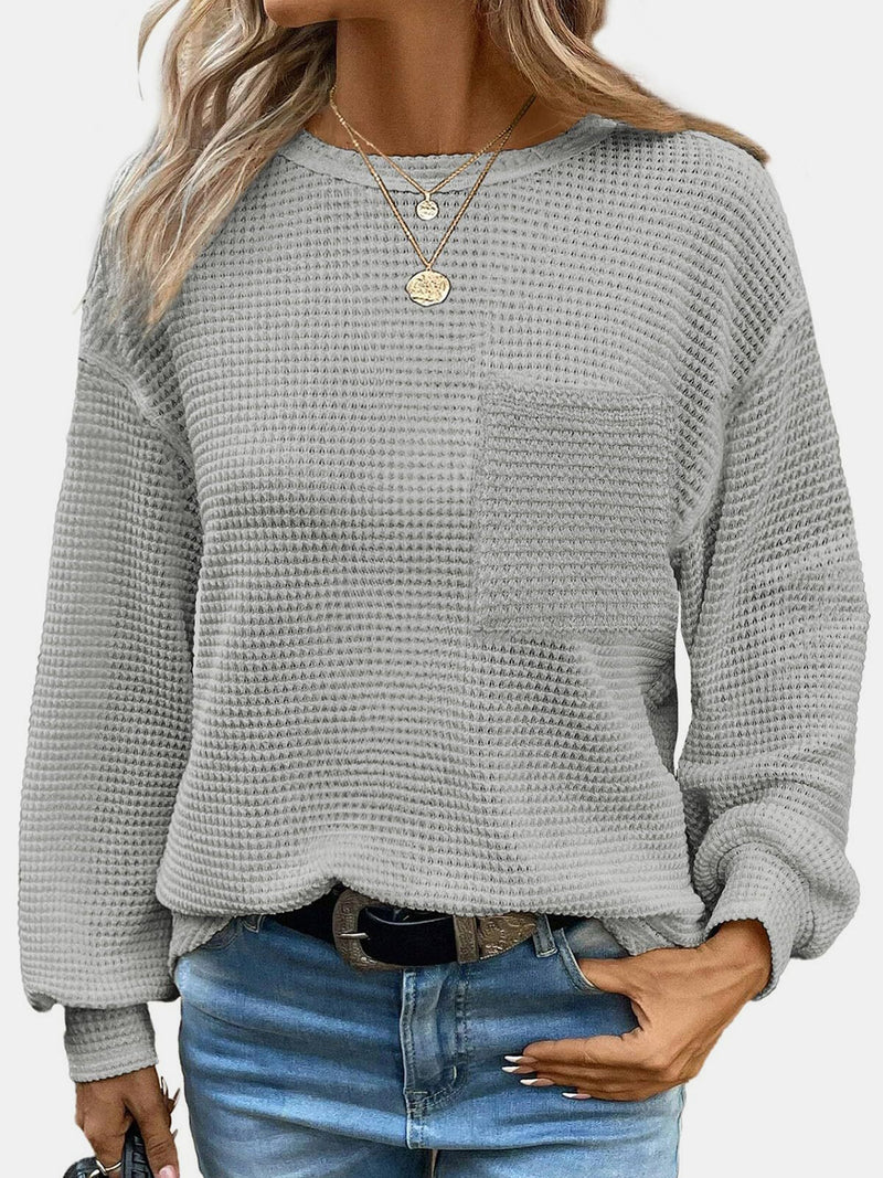 Round Neck Long Sleeve T-Shirt*