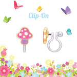 Girl Nation - CLIP ON Cutie Earrings- Mini Mushrooms