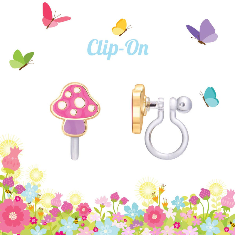 Girl Nation - CLIP ON Cutie Earrings- Mini Mushrooms