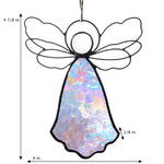 Angel Ornament Sun Catcher: Clear Iridized