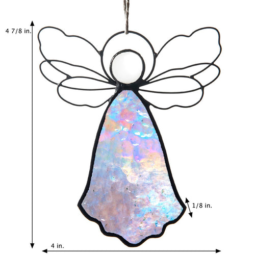 Angel Ornament Sun Catcher: Clear Iridized