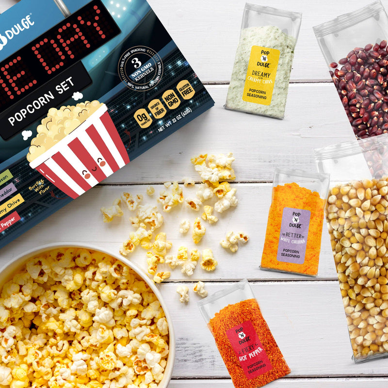 Pop 'N Dulge - Game Day Gourmet Popcorn Gift Set