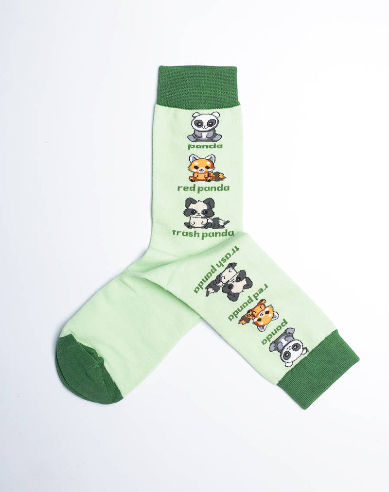 Women's Trash Panda Racoon Crew Socks