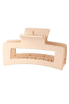 Rectangular Large Hair Clip - Pink