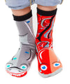 Pals Socks - Shark & Octopus Mismatched Socks for Adults