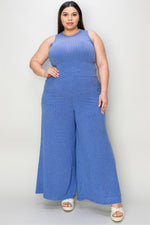 Ribbed Tank and Wide Leg Pants Set*