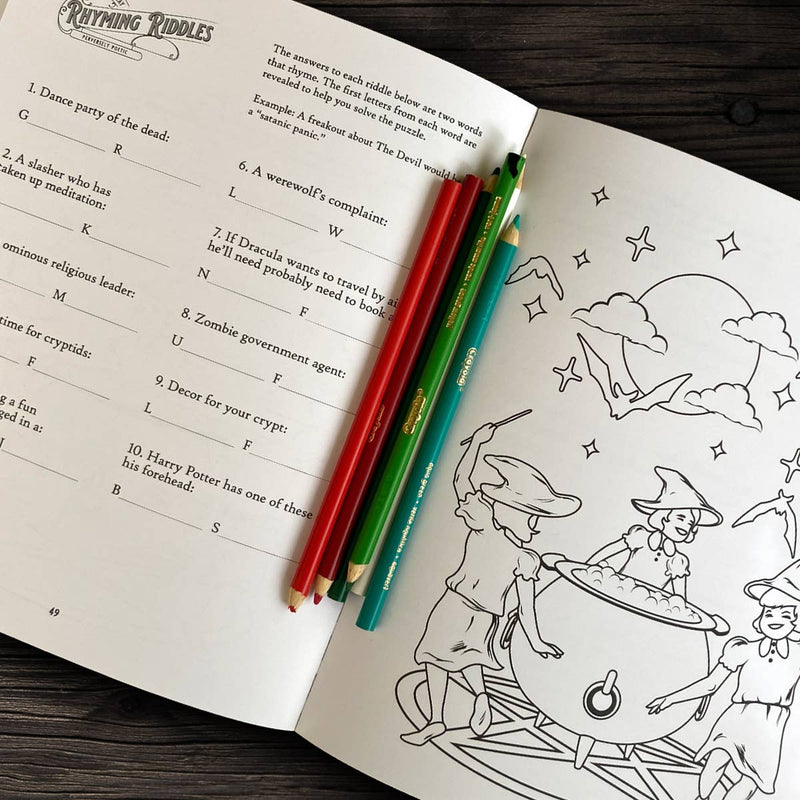 Boredwalk - Bloodthirsty and Bewitched Adult Activity Book