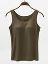 Wide Strap Modal Tank with Bra