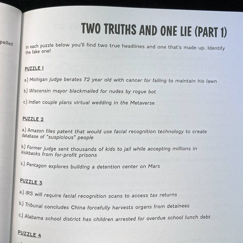 Boredwalk - Adventures in the Abyss Activity Book